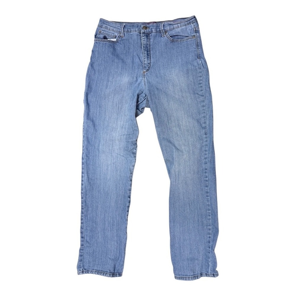 Gloria Vanderbilt Jeans Womens 12 Amanda High Rise Tapered‎ Blue Medium Wash